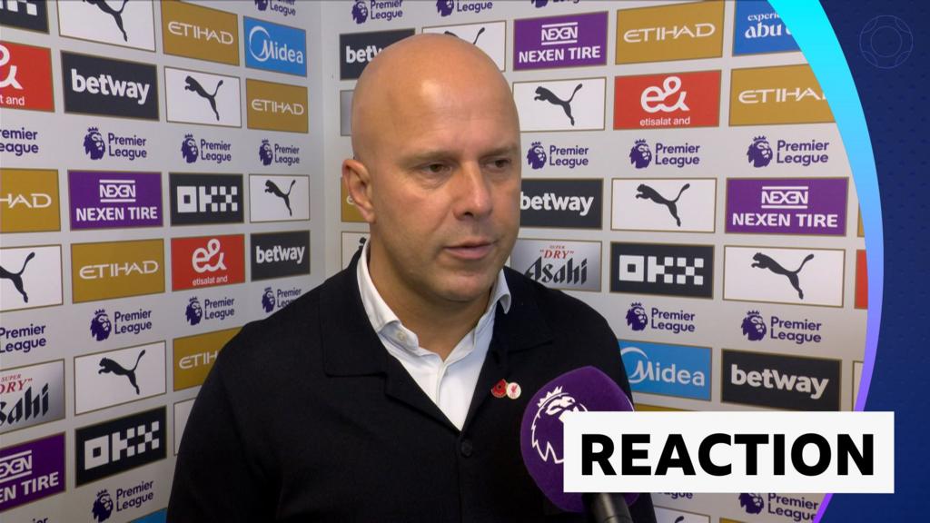 Arne Slot: City dominated first half in 3-0 defeat